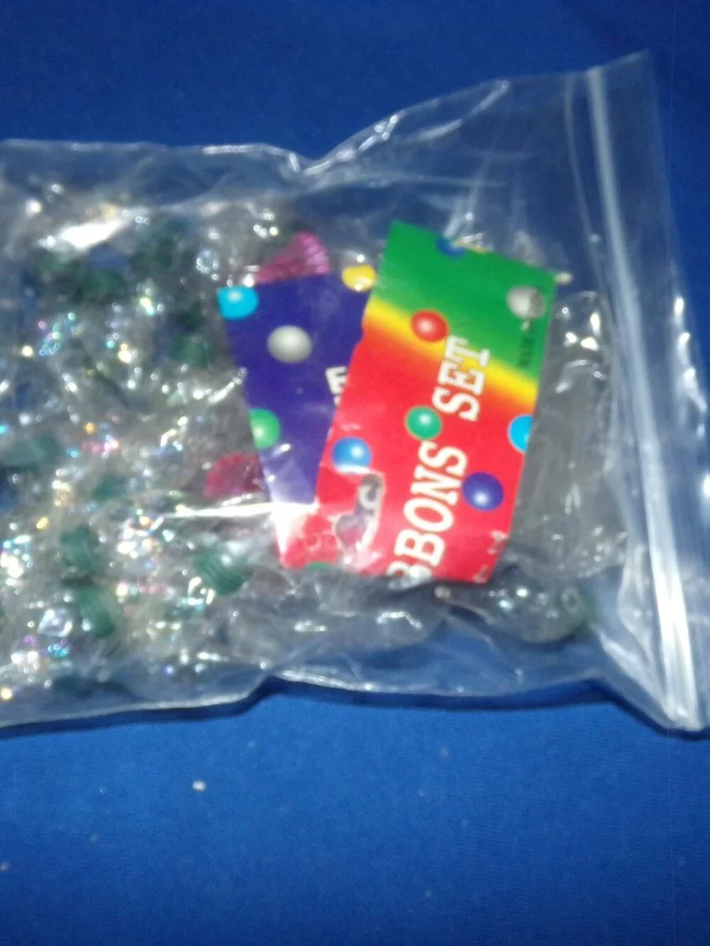 Vintage Assortment of Christmas Light Bulbs & Bulb Covers - Stars & Teardrops